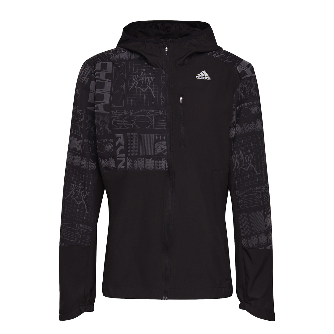adidas Men's Adidas Own The Run Jacket Reflective Men - Black | Buy ...