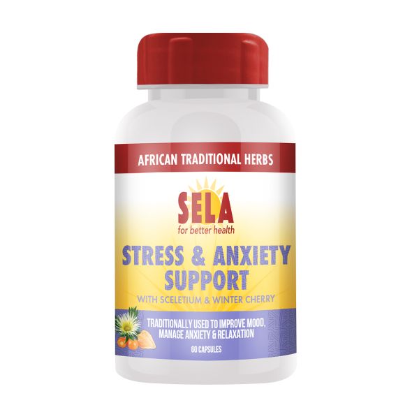 SELA Stress &amp; Anxiety Capsules Natural Herbs (60)
