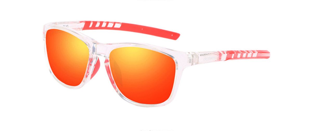 Dubery Polarized Sunglasses 100% UV Protection Transparent/Red D202 | Buy  Online in South Africa 