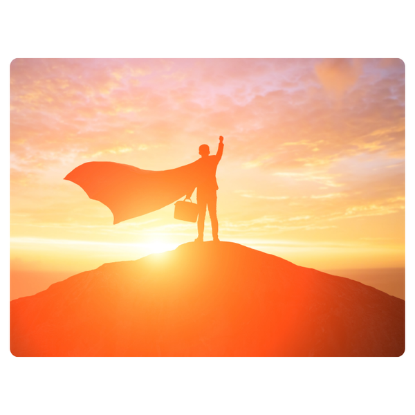 Working Super man Sunrise Mouse Pad