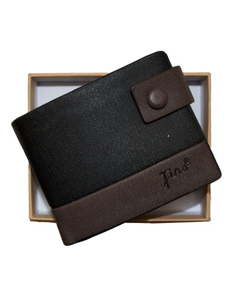 Fino DPU-225 Faux Leather Card Wallet with Box-Black