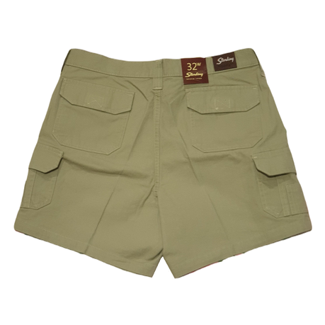 Sterling 14cm Fixed Waist Cargo Shorts Stone - Brown - 28 X 14 In