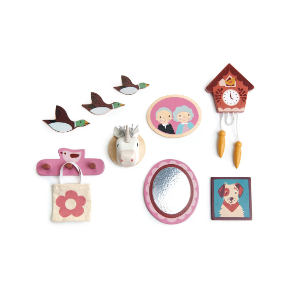 Tender Leaf Wooden Dollhouse Wall Decor