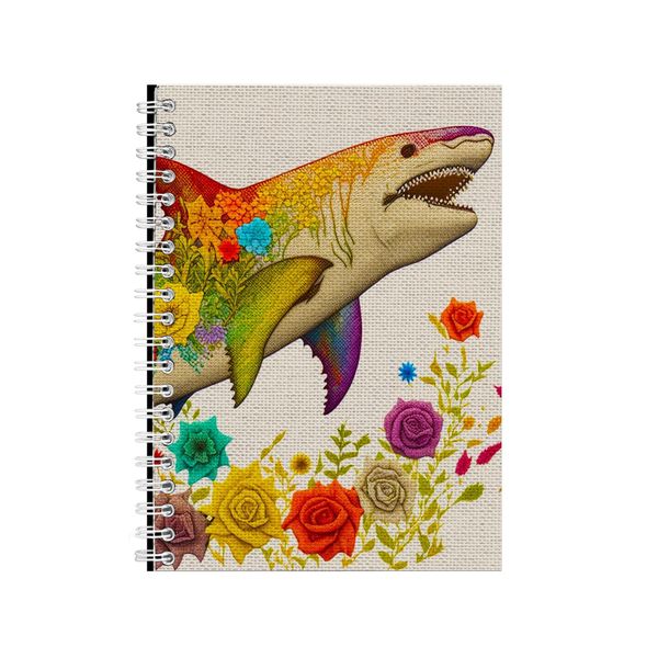 Embroidered HAMMERHEAD SHARK Notebook Animal Gift Idea Notepad Pad 100