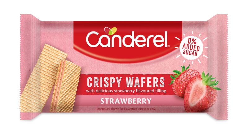 Canderel Wafer Bar - Strawberry - 16 x 45g