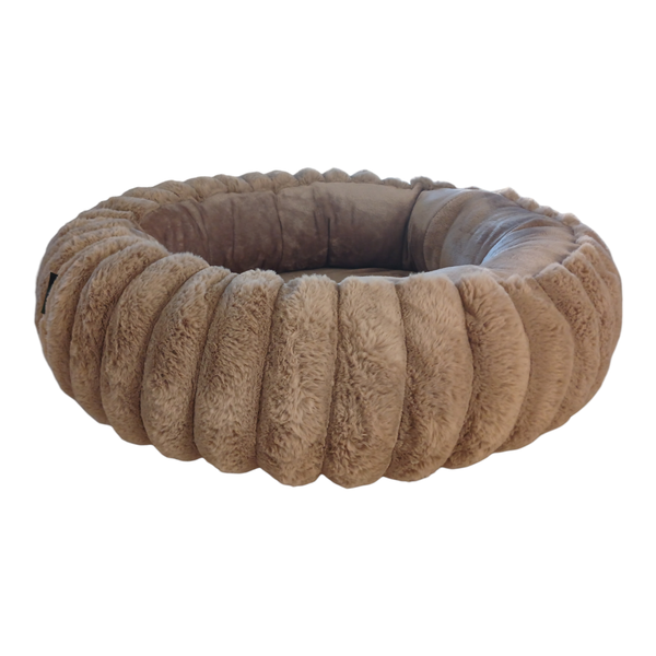 Medium Dog Donut Crumple Bed M192 - Removable Cover Machine Washable