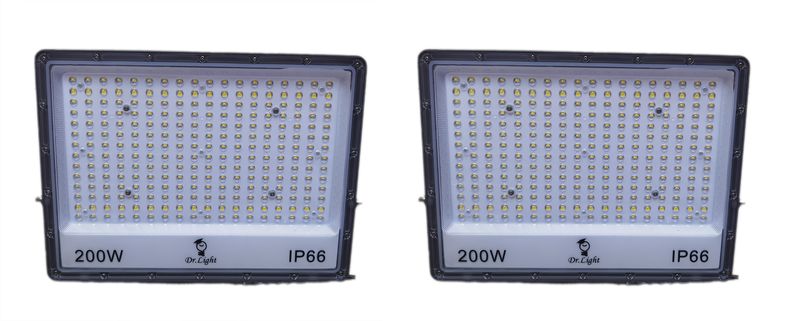 DrLight Kingly Flood Light High Brightness SMD 200W - 2Pcs Pack
