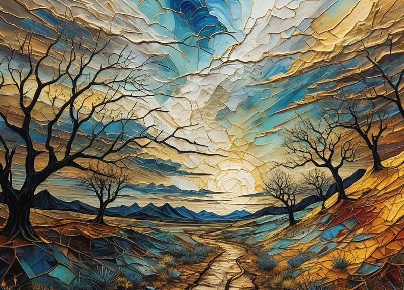 Canvas Wall Art Home Decor - Winding Path