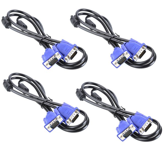 VGA Cable - 1.5m Bundle - 4 Pack