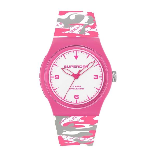 Superdry Urban Fluro Camo Silicone Strap Watch