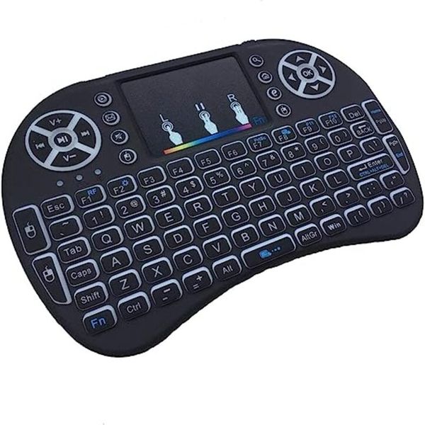 Dansup Mini Wireless 2.4ghz Touchpad Keyboard With Rechargeable for Game