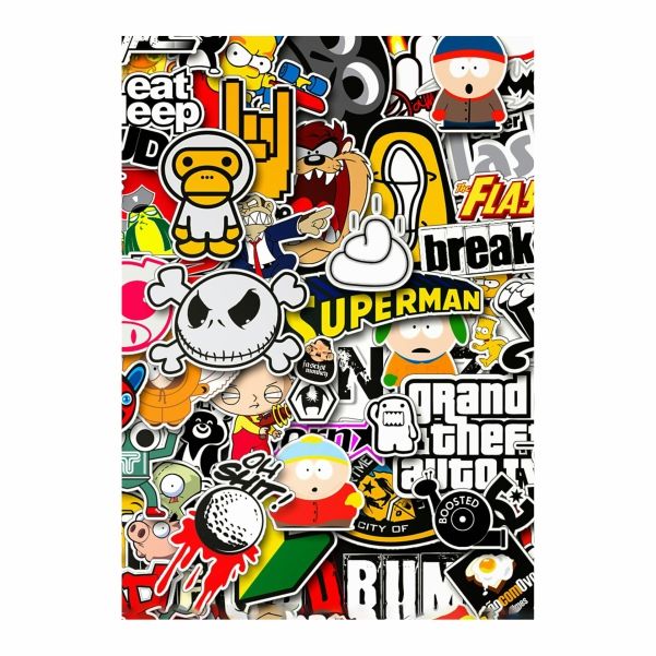 Sticker Bomb 01 A1 Poster Shop Today. Get it Tomorrow!