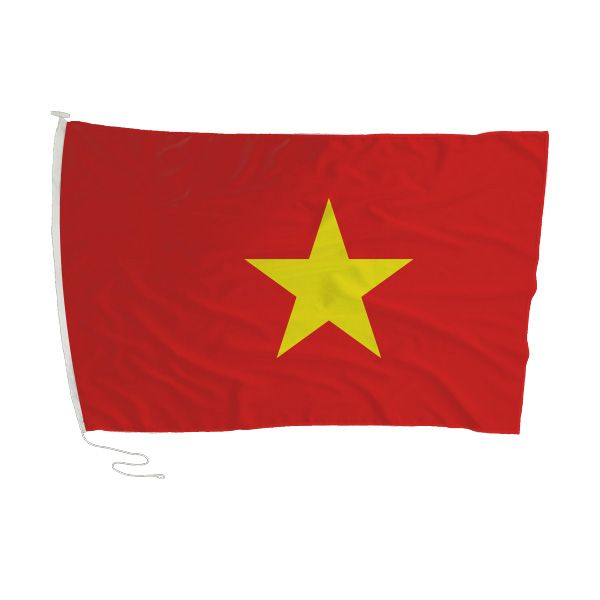 Vietnam Flag with Rope and Toggle - 180 x 120cm