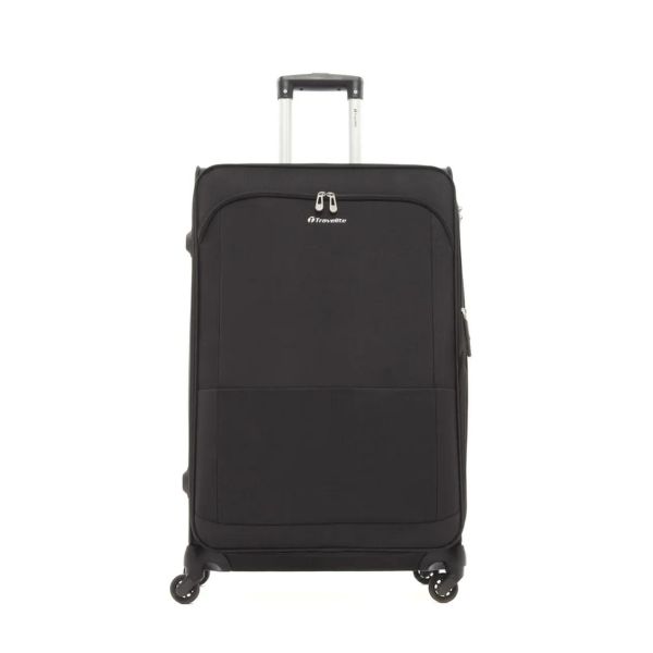 Travelite Flash 66cm Soft Luggage 4 Wheel TSA Lock Exp Trolley Checkin Case
