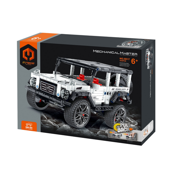Pull-back Off Roader Construction set - White - 434 pieces