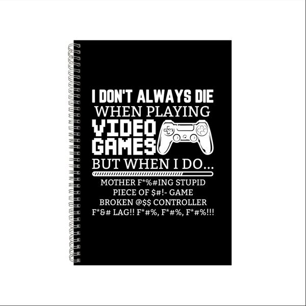 Video Games Notebook Gamer Gift Idea A4 Notepad Pad 32