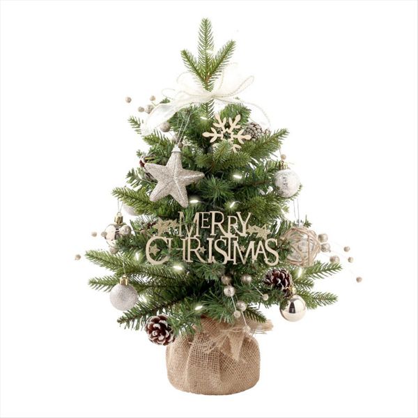 Mini Desktop Christmas Tree Christmas Decoration Rotating Music Box
