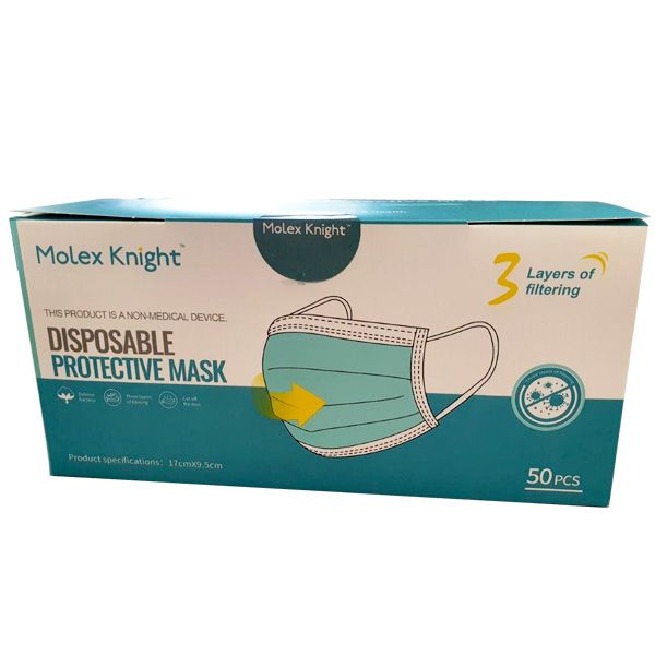 3 ply Disposable Face Masks (Box of 50 masks)