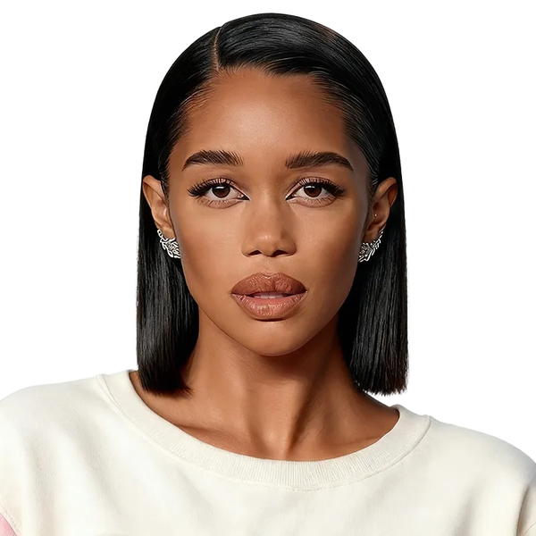 Deer 10In Vietnamese Glueless Frontal Bob Wig Short 13X4 Lace Front Wig