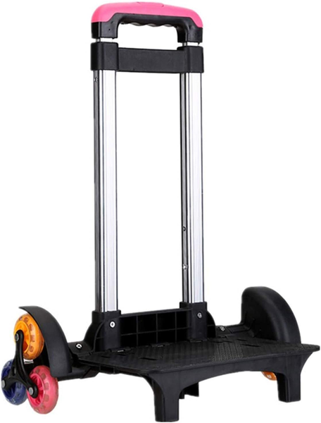 Travel Hand Cart with 6 Wheels for School Backpacks Folding Hand Aluminum