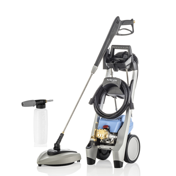 Kranzle Quickly Pressure Washer + UFO Round Cleaner + Foam Bottle - 130 Bar