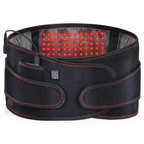 Pain Relief Self Heat lower Waist Lumbar Brace-Black