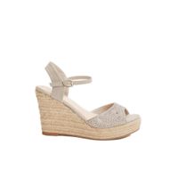 quiz silver diamante wedges