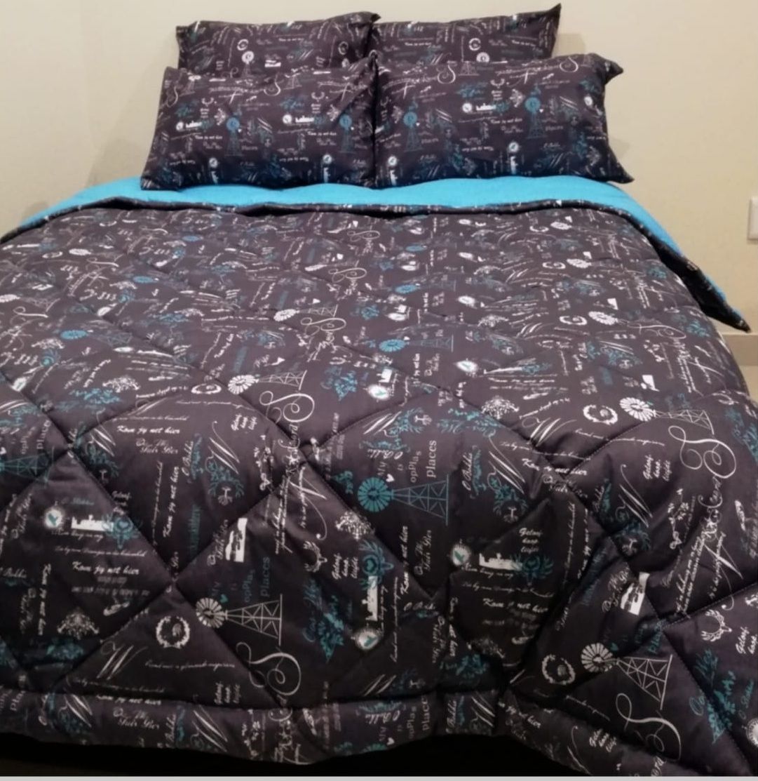 5 Pcs Black Paris Quilted Comforter Set Shop Today. Get it Tomorrow