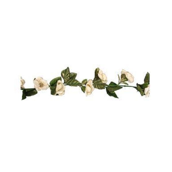 Gisela Graham Rose Cream/Gold Fabric Garland