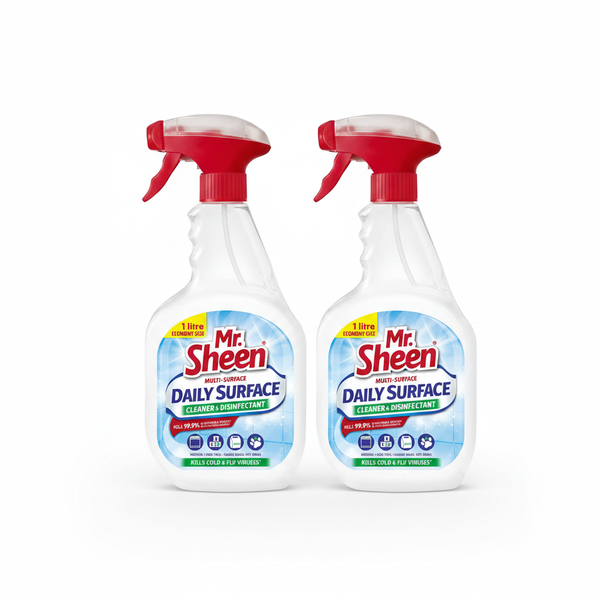 Mr Sheen 1L Multisurface Daily Clean Disinfectant Cleaner - 2 Pack