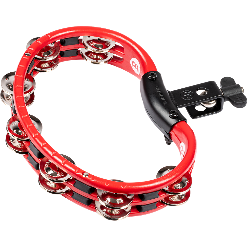 Meinl TMT2R Mountable Tambourine Steel Jingles - Red