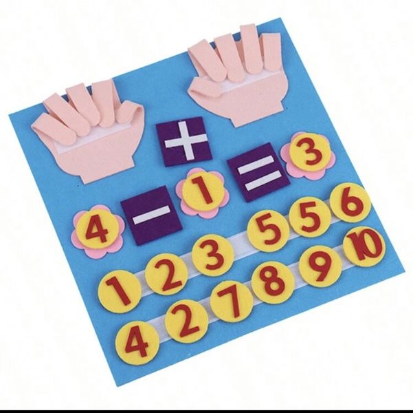Felt Finger Numbers Math Toy