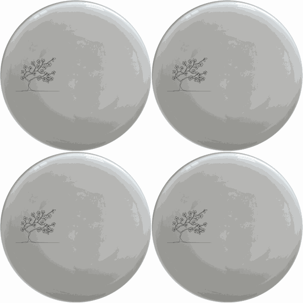 Japanese Cherry Blossom Tree Dinner Plate Set of 4 - Range 1