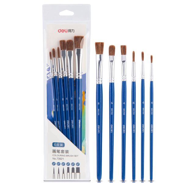 Deli Paint Brush 6pcs