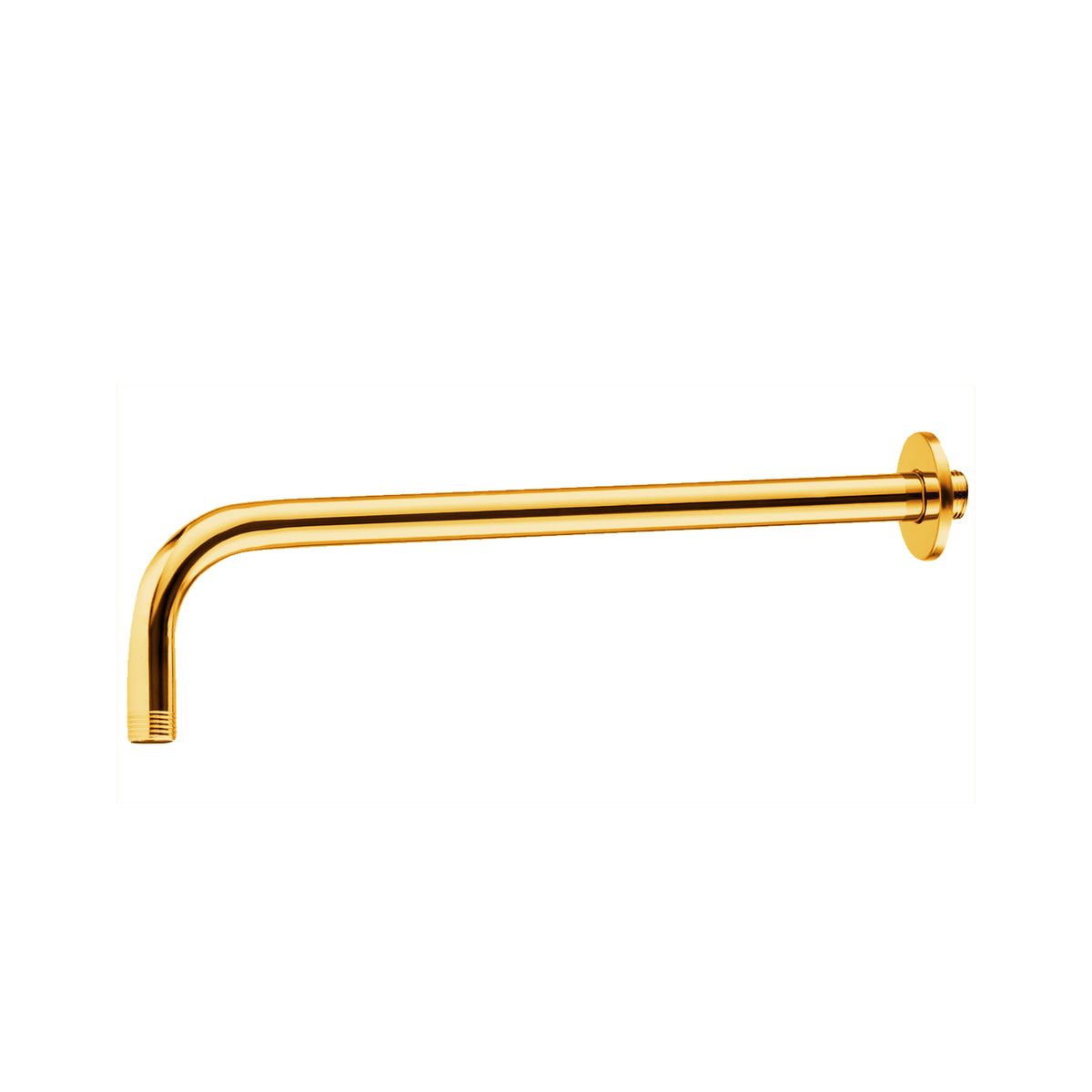 LMA Branded 40cm Wall-Mounted Round Shower Arm with Flange