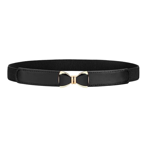 Elastic Skinny Belt for Women Dresses Fashion Stretch Thin Waist Belt