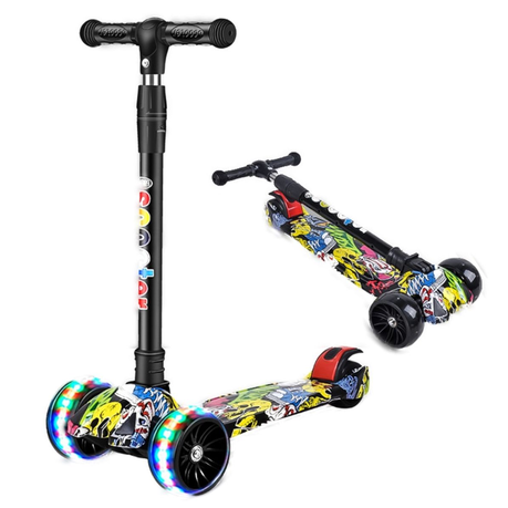 Kids Glide Scooter With LED Lights Image