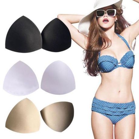 3 Pair Round Soft Bra Inserts Pads Removable Sponge Bra Pads for