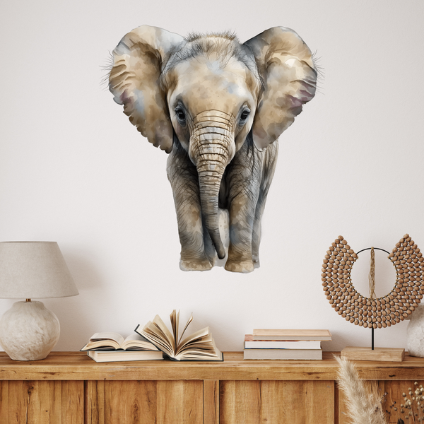 Watercolor Elephant kids wall Stickers