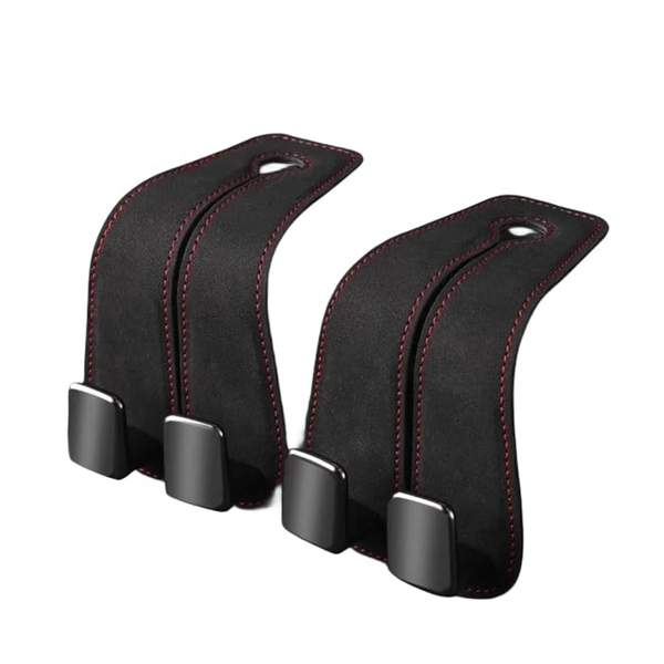2Pcs Seat Back Double Hook Customized Seat Back Hook For Car Black