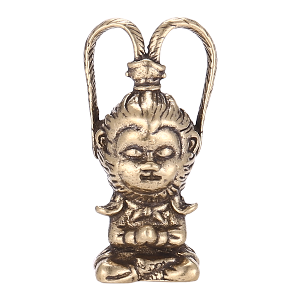 Copper Monkey King Figurine Sun Wukong Statue Fish Tank Ornaments
