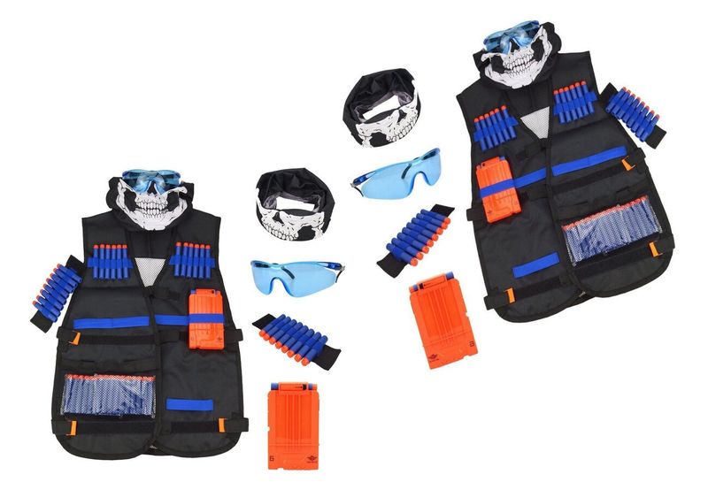 Elite Tactical Vest (PAIRED SET)for Nerf Gun N-strike Elite Series (Black)