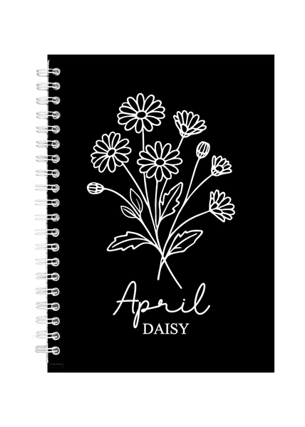 April Birth Month Flower Writing Book Notepad Notebook Gift A5 402