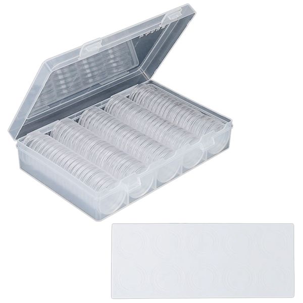 30 mm Coin Capsules Ps Round Holder Case and 6 Sizes Protect Gasket