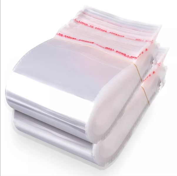 200 Pack -28cm x 35cm Resealable Self Adhesive Seal Clear Poly Bags