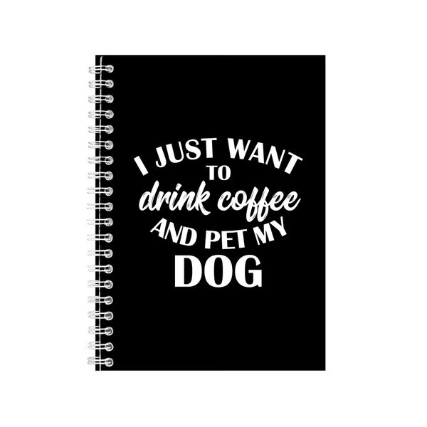 Coffee &amp; Dogs Notebook Pet Gift Idea Writing Book Notepad Pad 45