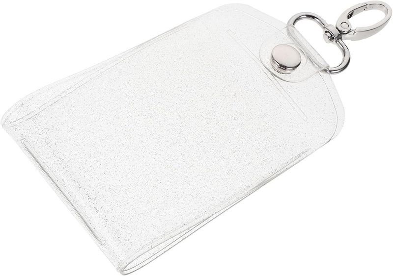 Id Card Holder with Lanyard Clip Protective Badge Sleeve Cover for Work