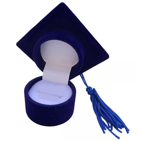 Blue Velvet Graduation Ring or Jewellery Box