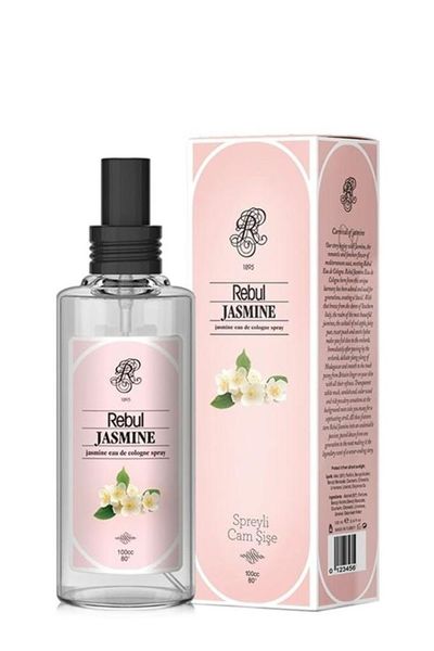Rebul Jasmine Eau de Cologne Spray Glass Bottle - 100ml