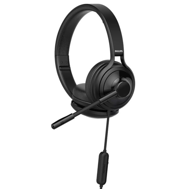 Philips TAH3155BK USB Wired On-Ear Headphones With Mic - Black | Shop ...